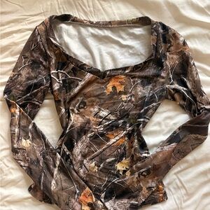 Camouflage Long Sleeve Women's Top